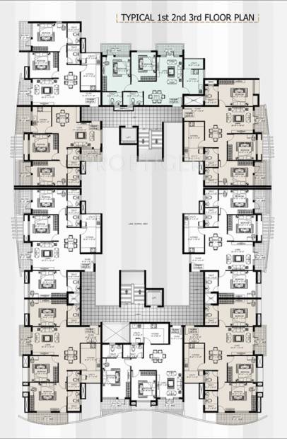 shakthi-durga-builders-and-developers excellency Cluster Plan from 1st to 3rd Floor