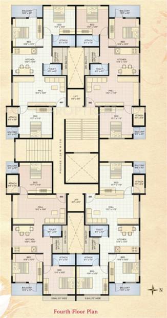 shree-ganesh-constructions aastha Aastha Cluster Plan for 4th Floor