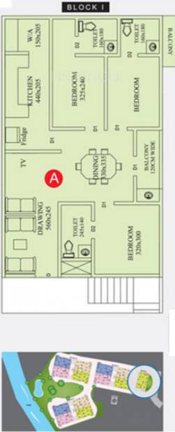 anta-builders-and-developers river-valley Block 1 Cluster Plan from 1st to 5th Floor