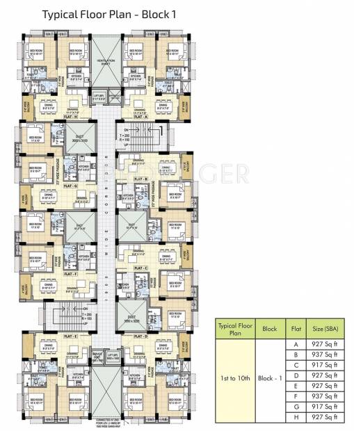  shree-gardens Block 2 Cluster Plan