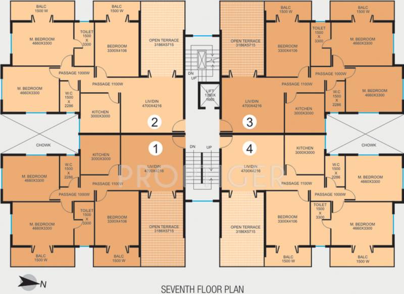 models-construction status Building 3 Seventh Floor Cluster Plan