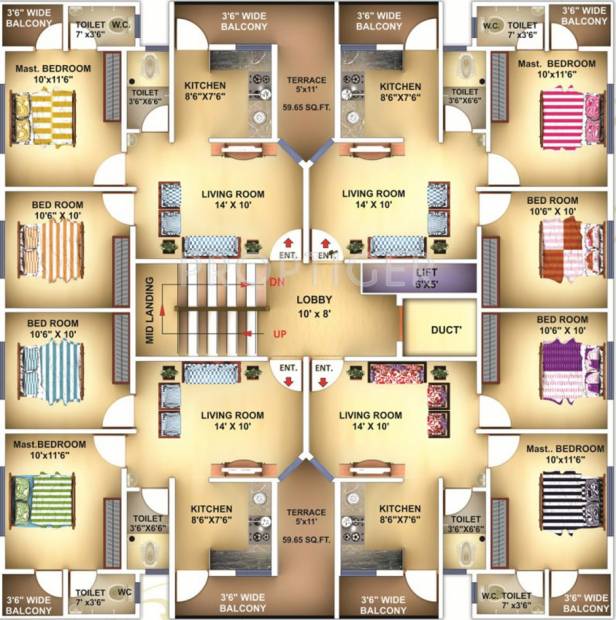 Images for Cluster Plan of Shree Siddheshwar Vinayak Apartment
