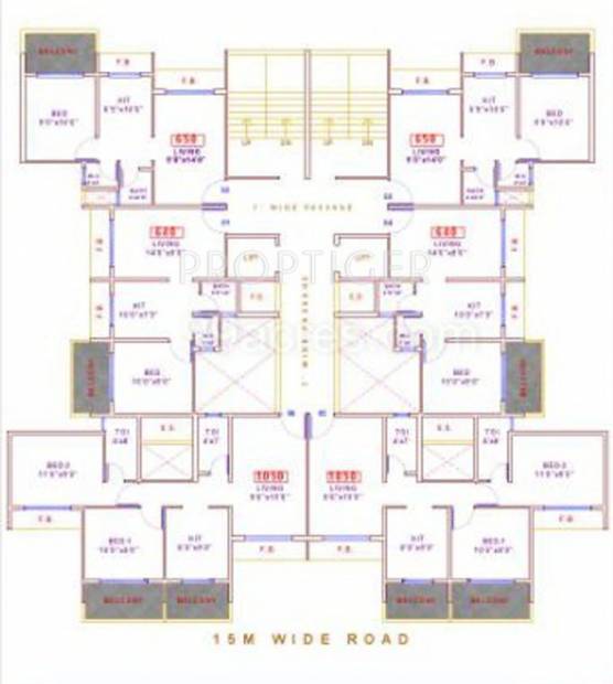 Images for Cluster Plan of Anita Bhaveshwar Heights