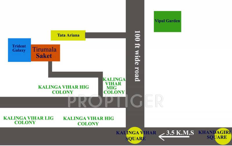 tirumala-infrastructure-and-development-pvt-ltd tirumala-saket Location Plan