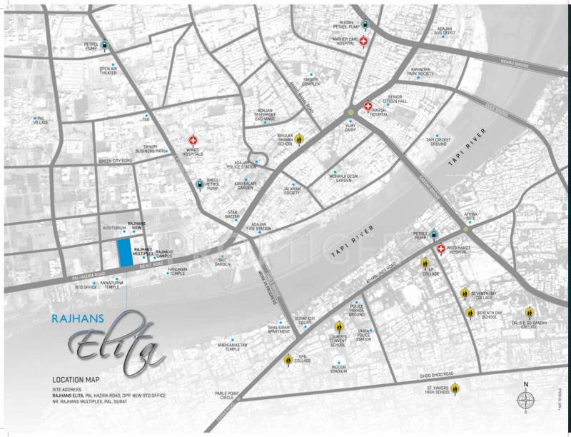  elita Images for Location Plan of Rajhans Elita