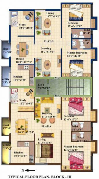 raga-foundation amrita Block 3 Cluster Plan