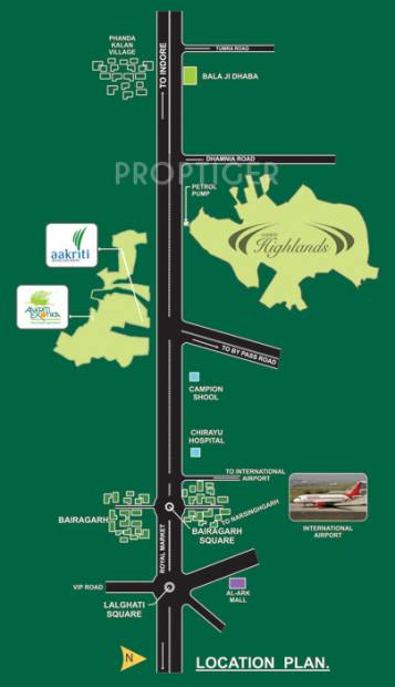 Images for Location Plan of Aakriti Highlands Plots