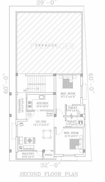 mithuns-builder mithun-homes Mithun Homes Cluster Plan for 2nd Floor