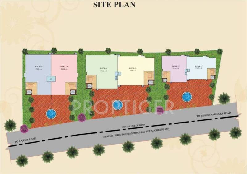 dd-developers divine-18 Site Plan