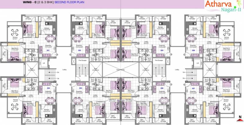  nagari Images for Cluster Plan of Atharva Nagari II