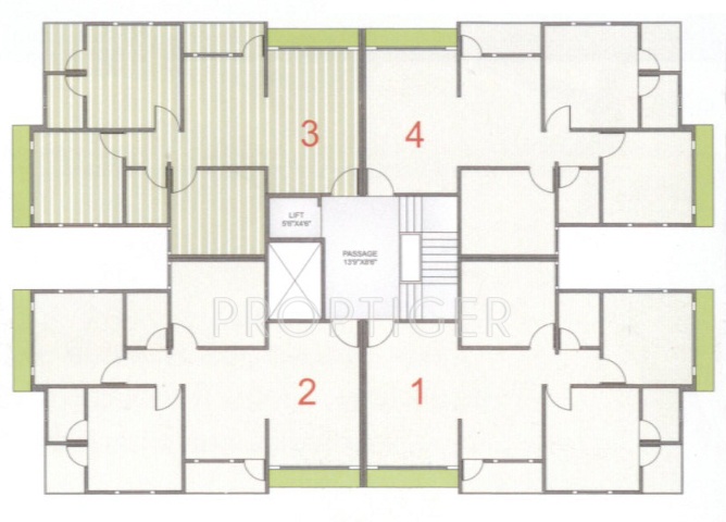  enclave Images for Cluster Plan of Vinayak Enclave