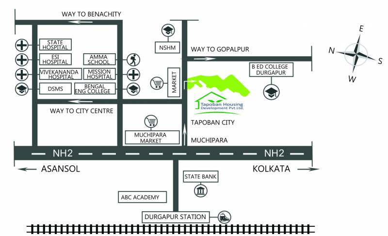  tapoban-city Images for Location Plan of Bengal Infra Tapoban City