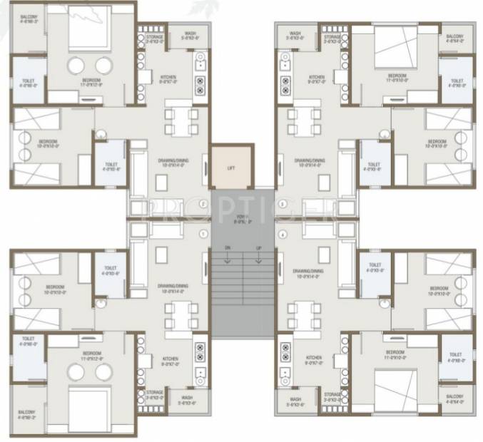  crystal Tower C Cluster Plan