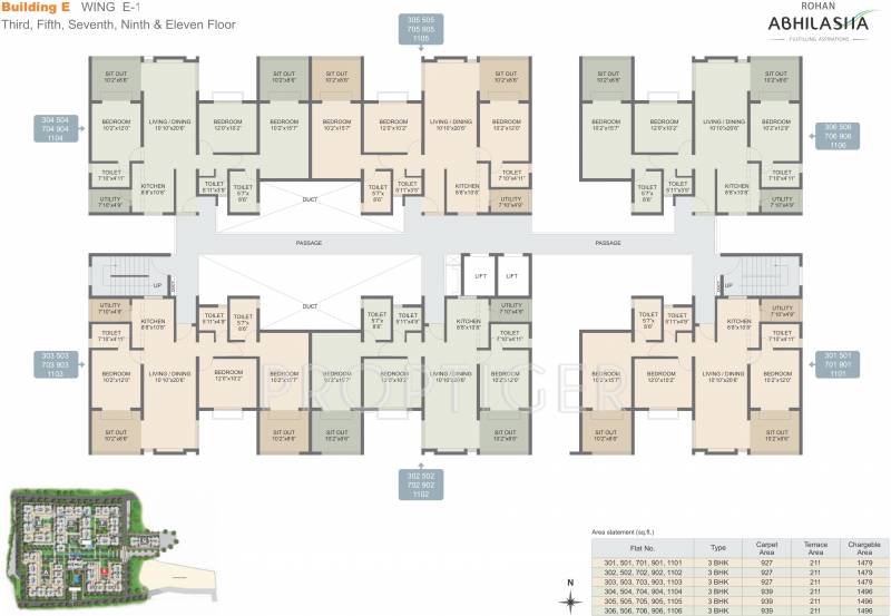  abhilasha Images for Cluster Plan of Rohan Abhilasha