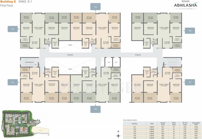  abhilasha Images for Cluster Plan of Rohan Abhilasha