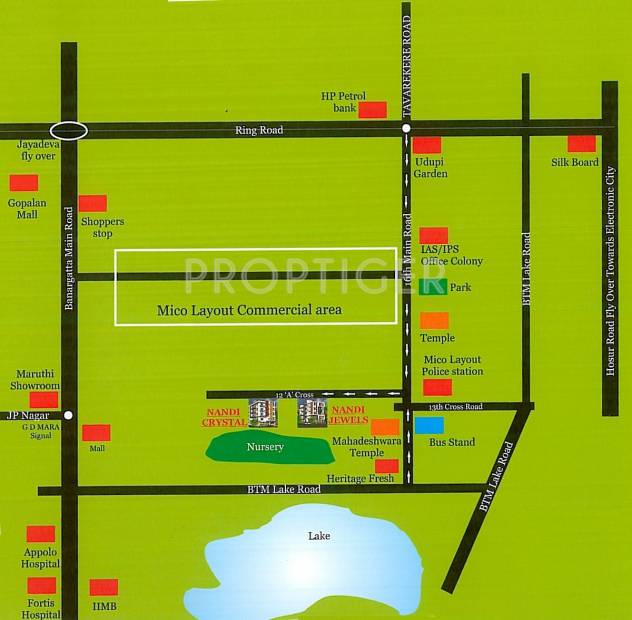  jewels Images for Location Plan of Nandi Jewels