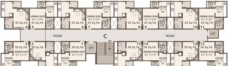  residency Images for Cluster Plan of Sangani Residency