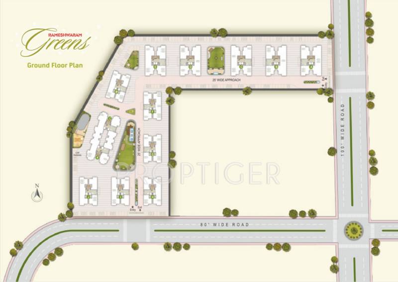  greens Images for Cluster Plan of Rameshwaram Greens