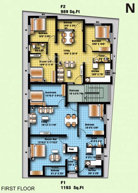 Images for Cluster Plan of Anu Krish Flats