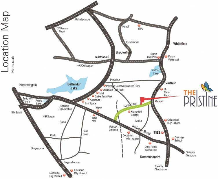  the-pristine Images for Location Plan of Purvi The Pristine