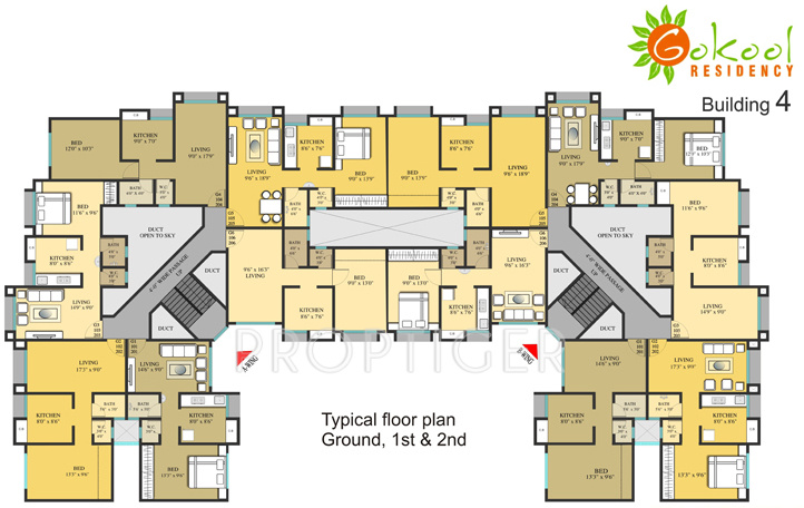 Images for Cluster Plan of Rely Developers Gokool Residency