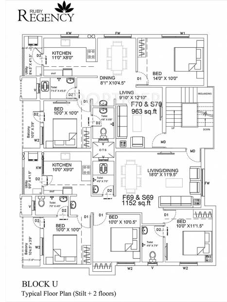 Images for Cluster Plan of Ruby Regency