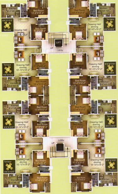 Images for Cluster Plan of Techops Techops Garden Apartment