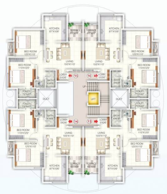 Images for Cluster Plan of Advait Swanand Apartment
