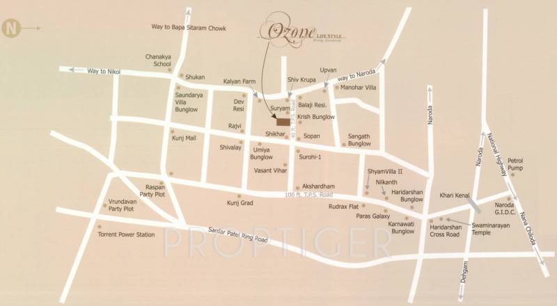 eminent-infracon ozone-life-style Location Plan
