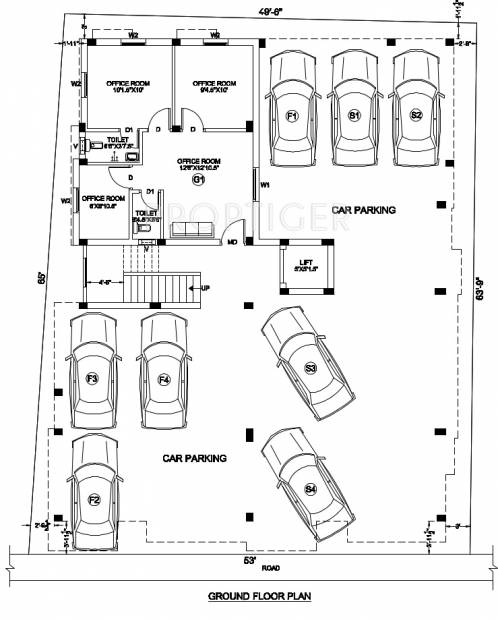 ganesh-builders sri-sudharsan Sri Sudharsan Cluster Plan for ground Floor