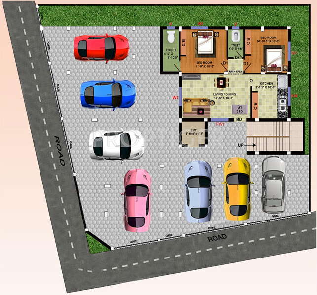 authentic-builders-and-promoters almighty-minter-garden Almighty Minter Garden  Cluster Plan for ground Floor