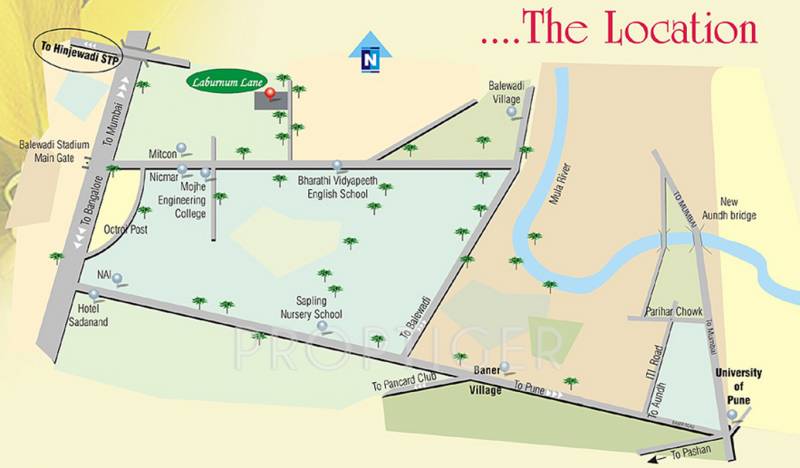 gokhale-constructions the-laburnums Location Plan