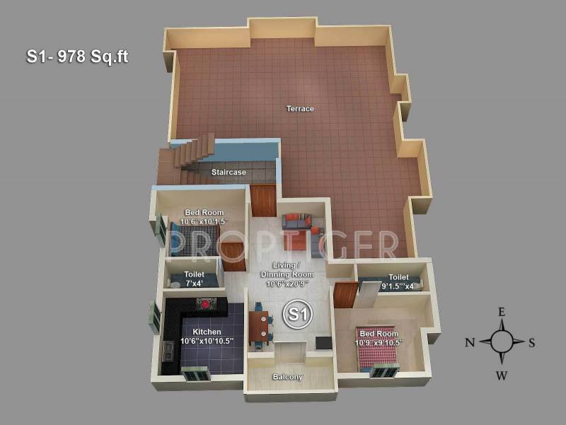 geejay-homes chaturthi Chaturthi Cluster Plan for 2nd Floor
