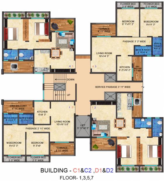 Images for Cluster Plan of Gupta Builders and Developers Sai Orchid