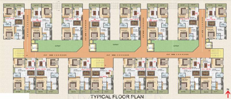 Images for Cluster Plan of Arjun ARK Towers