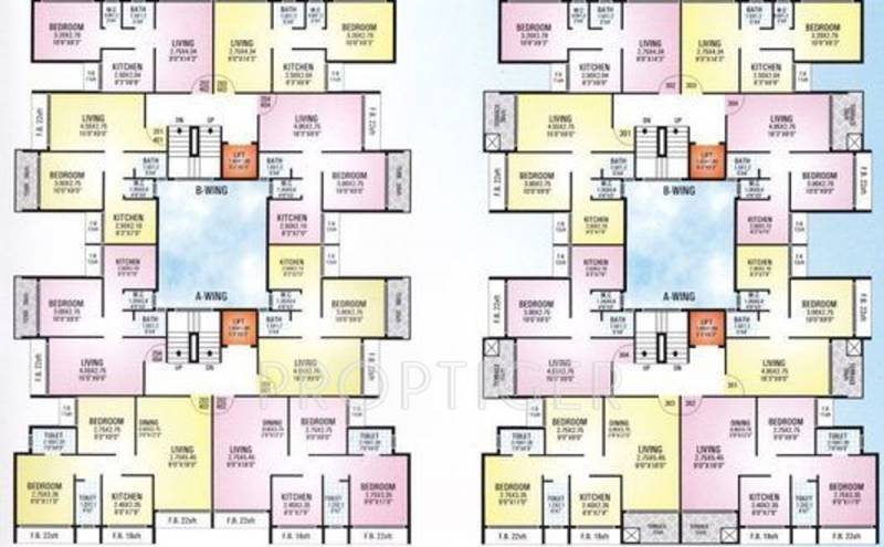 aniruddha-group sagar Wing A & B Cluster Plan