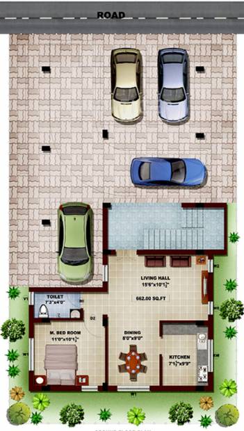 Images for Cluster Plan of Sapthagiri Sudharsana Apartment