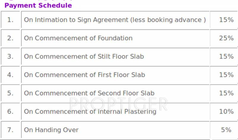 Images for Payment Plan of Sapthagiri Sudharsana Apartment