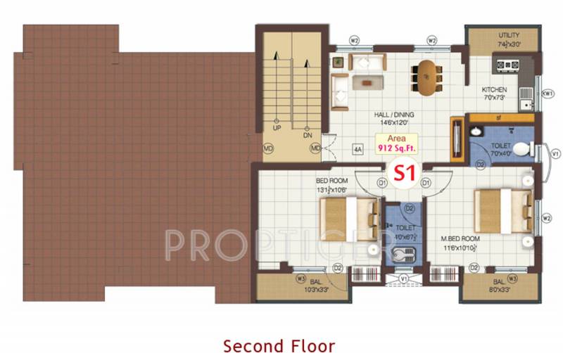 Images for Cluster Plan of Sapthagiri Subiksha Apartment
