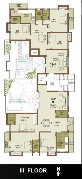  aadhis-madha-castle Cluster Plan for 3rd Floor