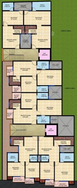 royal-avenue Images for Cluster Plan of Chiranjeevi Royal Avenue