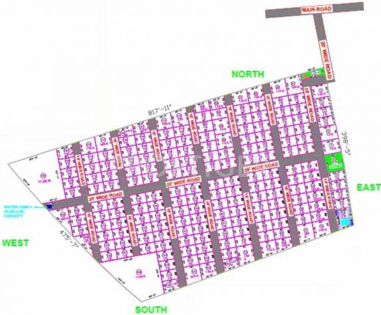 sanika-developers aishwarya-aangan-park Layout Plan