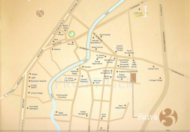  satva-iii Images for Location Plan of Satva Satva III