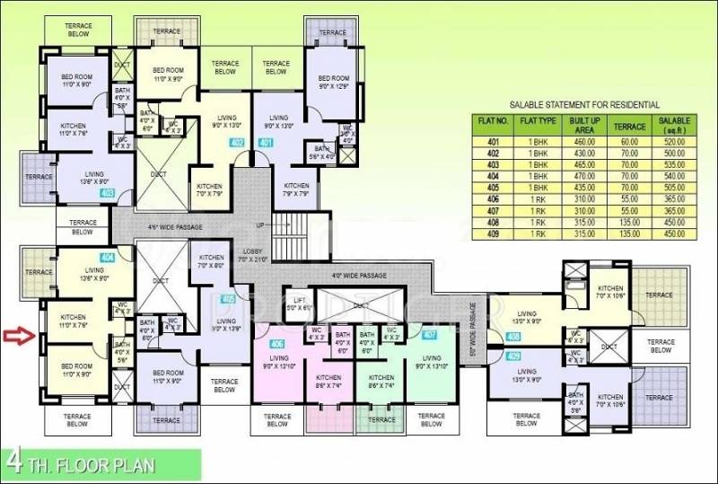 venkatesh-oxy-group golden-dreams Golden Dreams Cluster Plan for 4th Floor