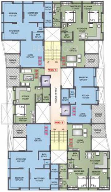  laxmi-ganga-heights Images for Cluster Plan of Krishnaleela Laxmi Ganga Heights