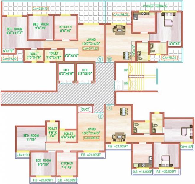  residency Images for Cluster Plan of Mahavir Residency
