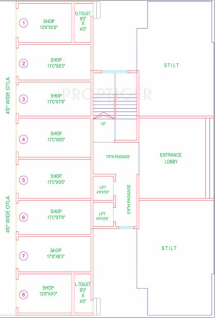  garden Images for Cluster Plan of Mahavir Garden