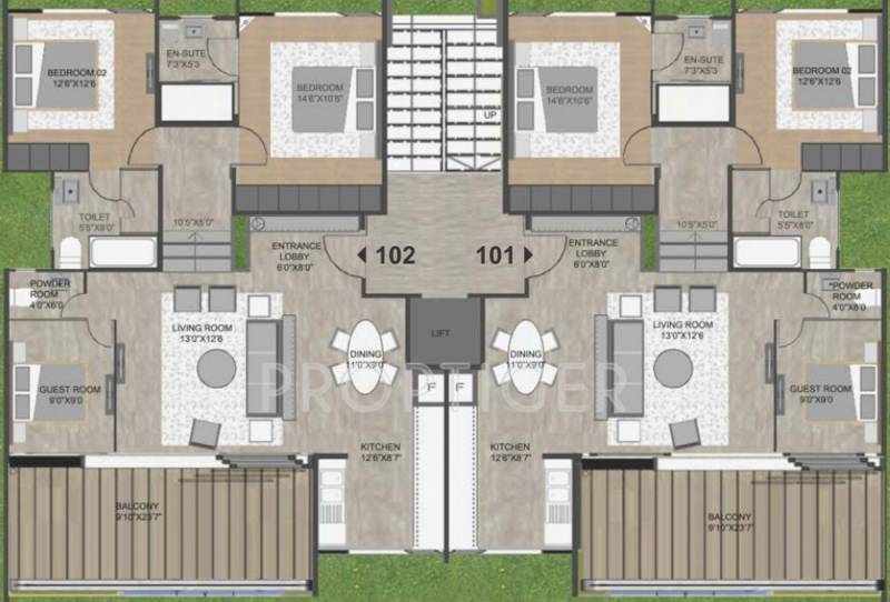  leher-2 Images for Cluster Plan of Rohan Leher 2