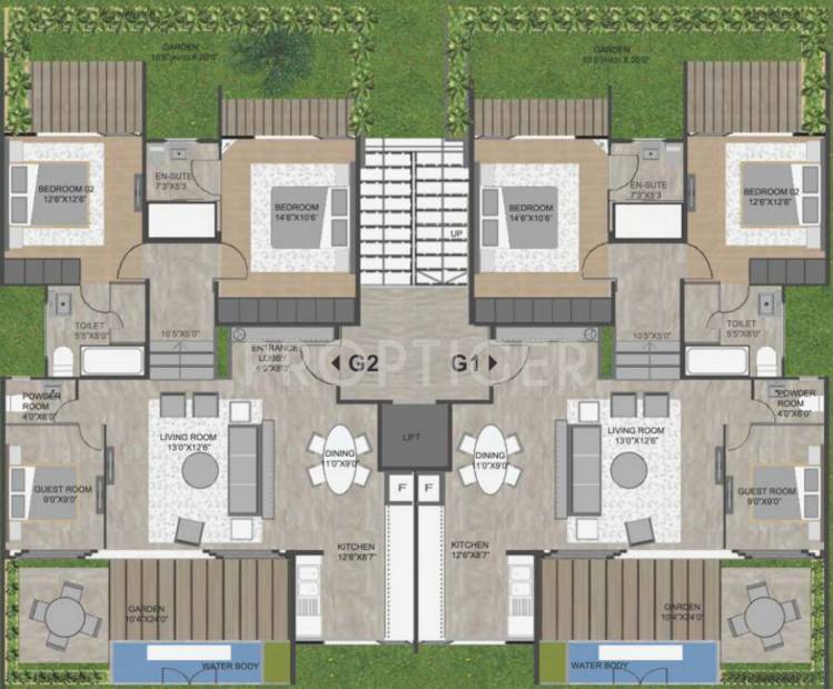  leher-2 Images for Cluster Plan of Rohan Leher 2