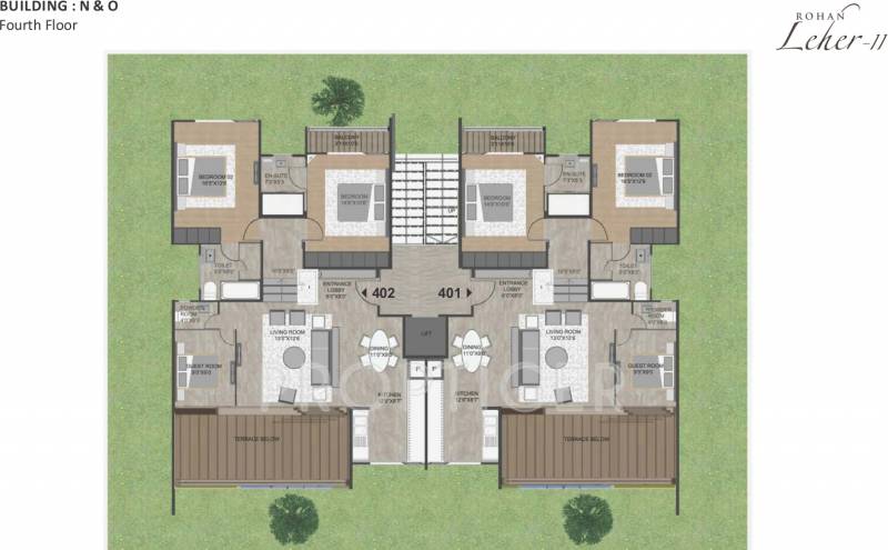  leher-2 Images for Cluster Plan of Rohan Leher 2